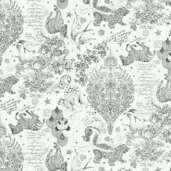 DESTASH 24cm Tula Pink LINEWORK Sketchyer Paper Monochrome Quilt Backing 108" 2.70m Extra Wide Cotton Fabric