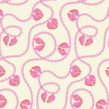 DESTASH 18cm Tula Pink Besties Big Charmer Blossom Quilt Backing 108" 2.70m Extra Wide Cotton Fabric