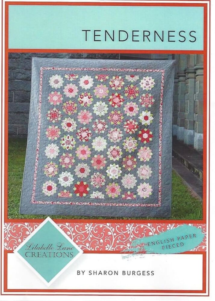 Lilabelle Lane Creations Tenderness Quilt Pattern, Complete EPP English Paper Piecing Paper Piece & Template Pack