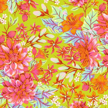ORDER SEPARATELY - PRE-ORDER NOVEMBER 2024 Tula Pink Untamed Hello Dahlia Lunar Quilt Backing 108" 2.70m Extra Wide Cotton Fabric