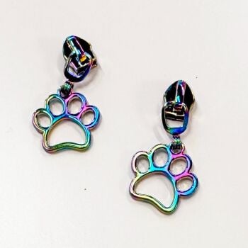 Sew Lovely Jubbly Rainbow Paw #5 Zipper Pulls - Pack of 5