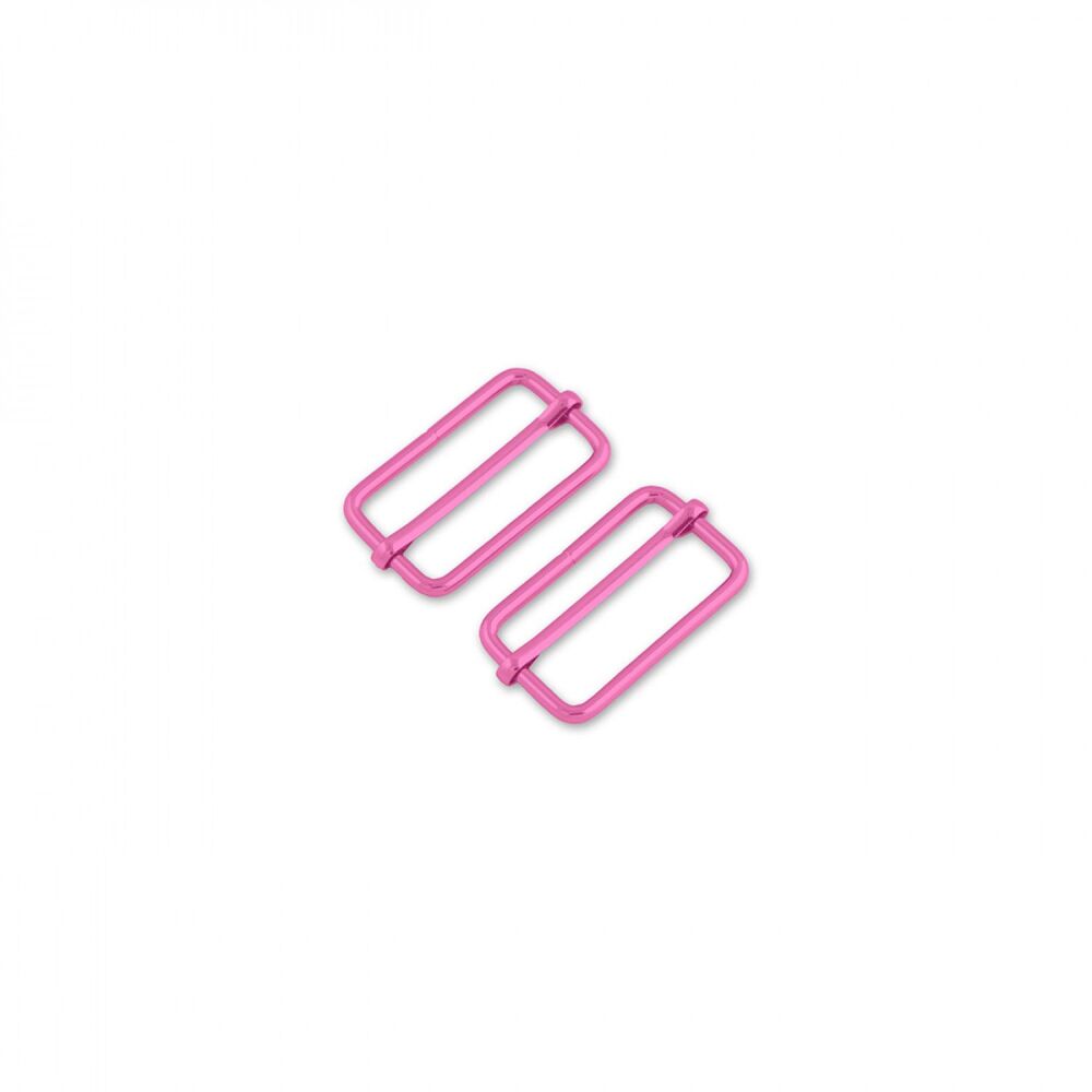 Tula Pink 1.5" Slider Buckles Pink Bag Purse Making Hardware by Sallie Tomato - Pack of 2
