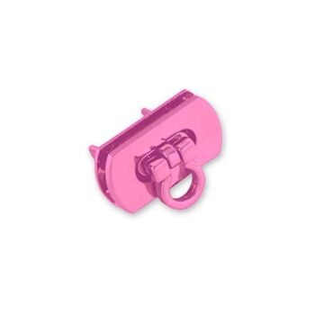 Tula Pink Pocket Flip Lock Pink Bag Purse Making Hardware by Sallie Tomato - Pack of 1