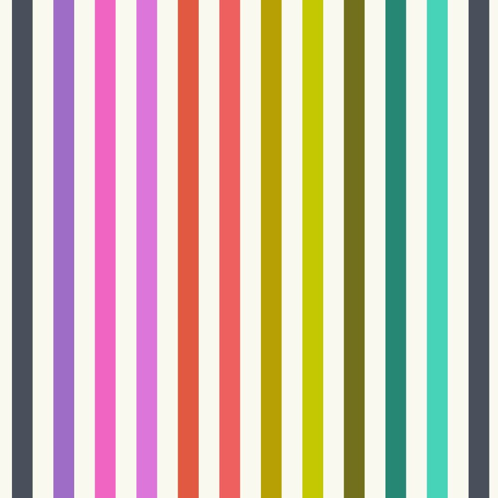 Tula Pink Tabby Road Deja Vu Disco Stripe Prism Cotton Fabric