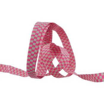 Tula Pink Untamed Check Please Cosmic 1/4" Renaissance Ribbons per yard