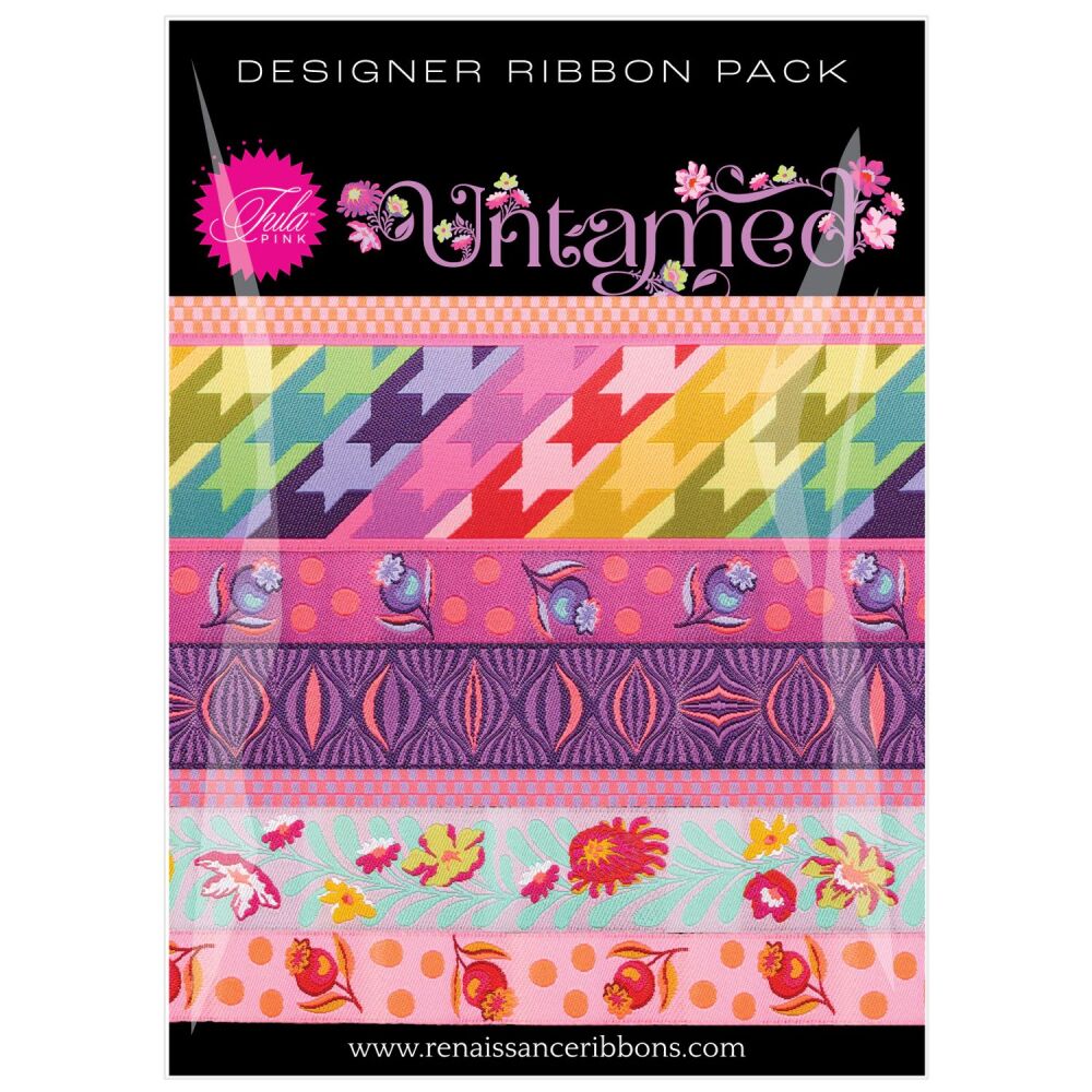 Tula Pink Untamed Designer Ribbon Pack - Cosmic 7 yard Pack