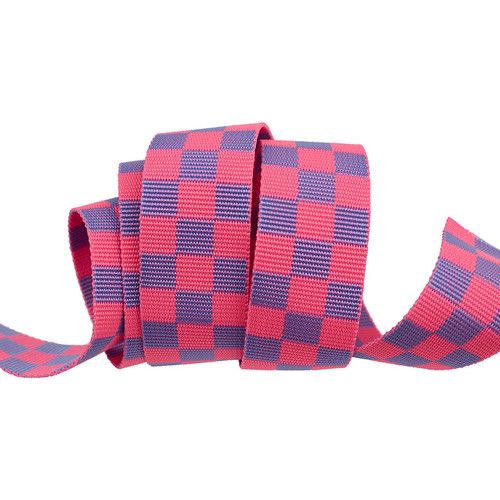 Tula Pink Webbing - Untamed Check Please 1.5" Nova per yard