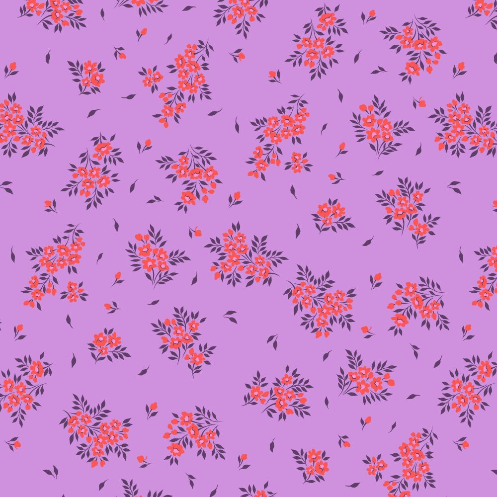 PRE-ORDER TC25 MAY 2025 Tula Pink True Colors 2025 What a Ditz Heliotrope Cotton Fabric