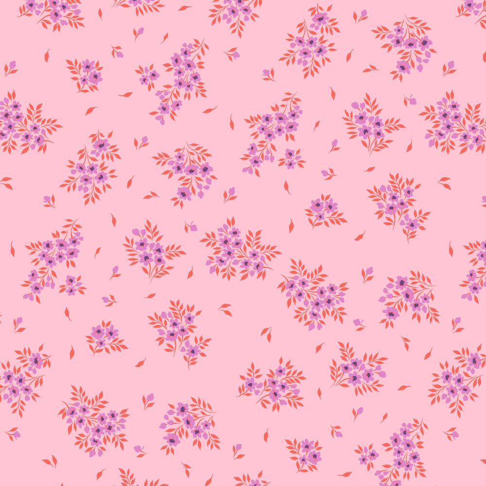 PRE-ORDER TC25 MAY 2025 Tula Pink True Colors 2025 What a Ditz Pink Lemonade Cotton Fabric