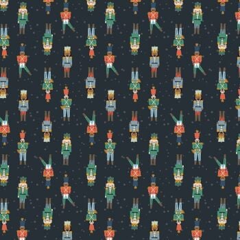 LAST FAT QUARTER Nutcracker Suite Nutters Phantom Marching Toy Soldiers Christmas Festive Holiday Dear Stella Cotton Fabric