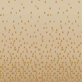 DESTASH 85cm Michael Miller Quintessentials Ombre Linen Metallic Gold Triangle Geometric ConfettiSelvedge Border Cotton Fabric