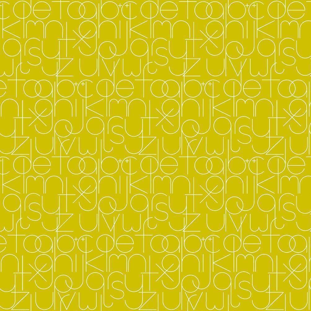 DESTASH 2.33m Soliloquy Enough Chartreuse Alison Glass 1221-G Cotton Fabric