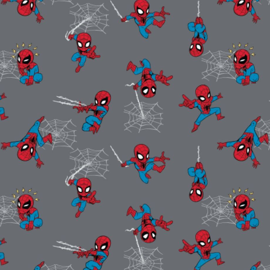 DESTASH 47cm Spider-Man Kawaii Grey Marvel Spiderman Comic Books Superhero Cotton Fabric