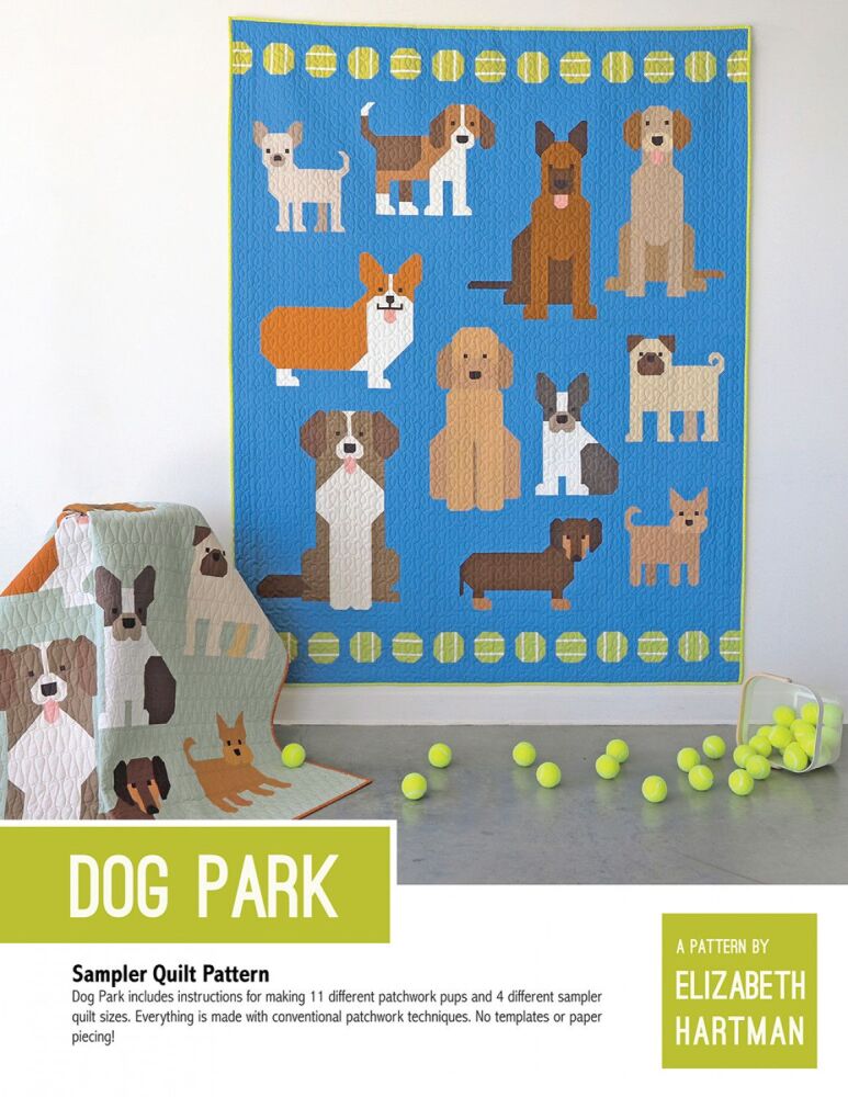 Elizabeth Hartman Dog Park Quilt Pattern