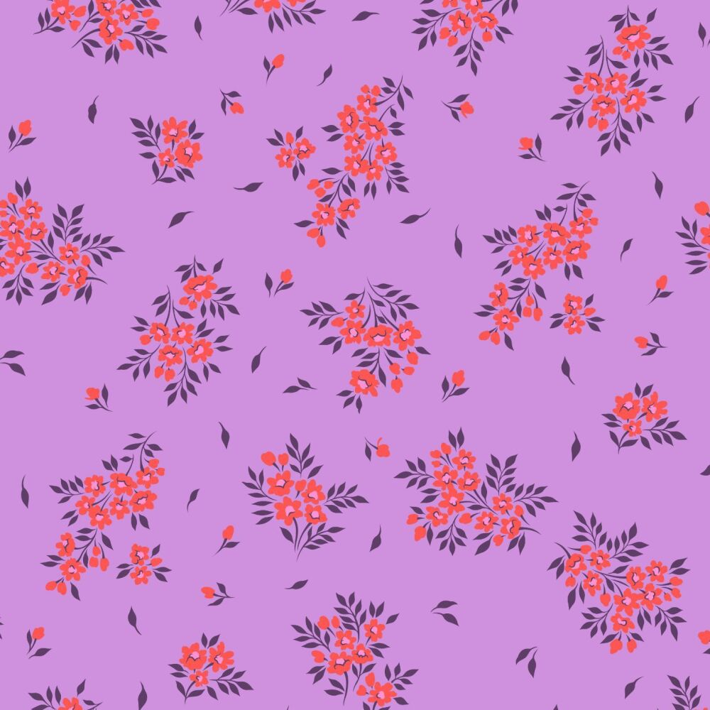 Tula Pink True Colors 2025 What a Ditz Heliotrope Cotton Fabric