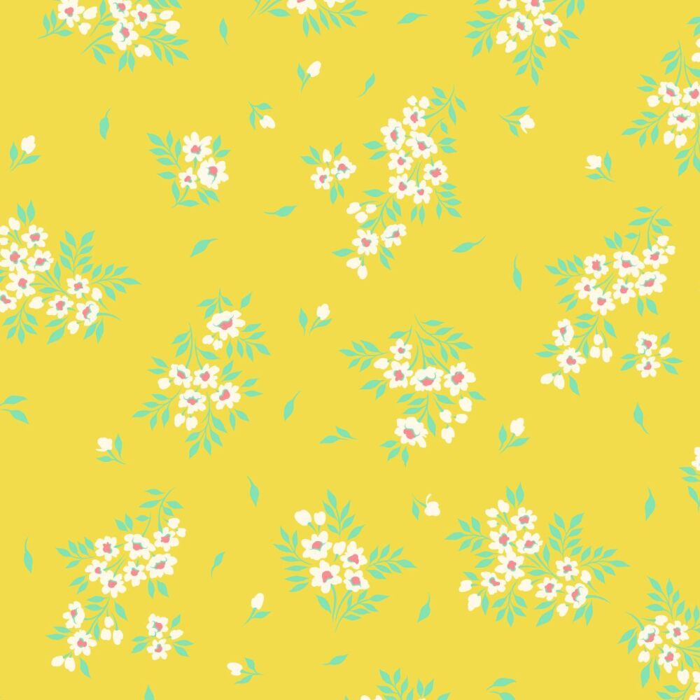 Tula Pink True Colors 2025 What a Ditz Buttercup Cotton Fabric