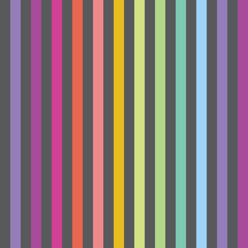 PRE-ORDER GW NOV 2025 Tula Pink Graywork True Colors Disco Stripe Carbon Cotton Fabric