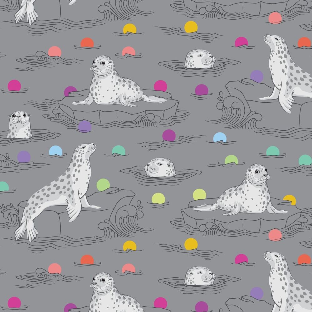 PRE-ORDER GW NOV 2025 Tula Pink Graywork Seal the Deal Shadow Cotton Fabric