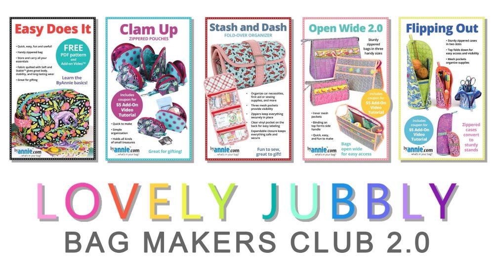 ORDER SEPARATELY SUBSCRIPTION LJ Bag Makers Club 2.0 Tula Pink ByAnnie Bag 