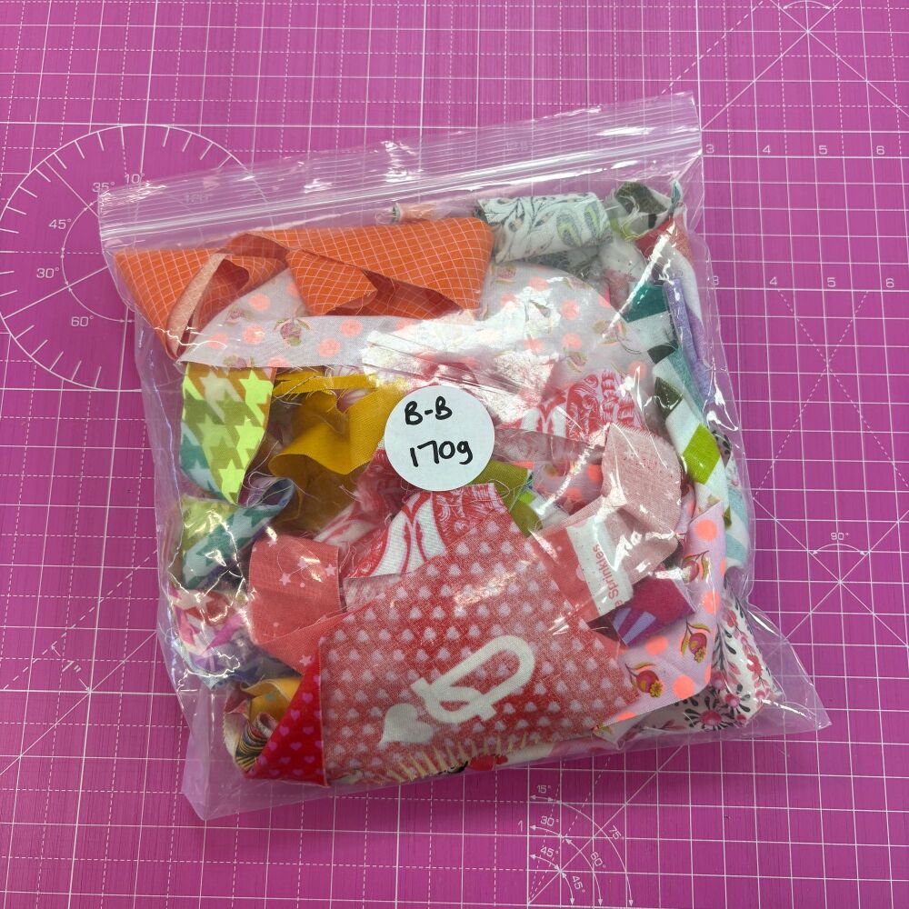 Tula Pink Narrow Strip Scrap Bag B 155g Stash Starter - Warm