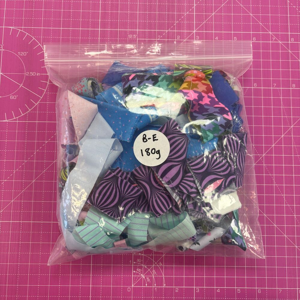 Tula Pink Narrow Strip Scrap Bag E 165g Stash Starter - Cool