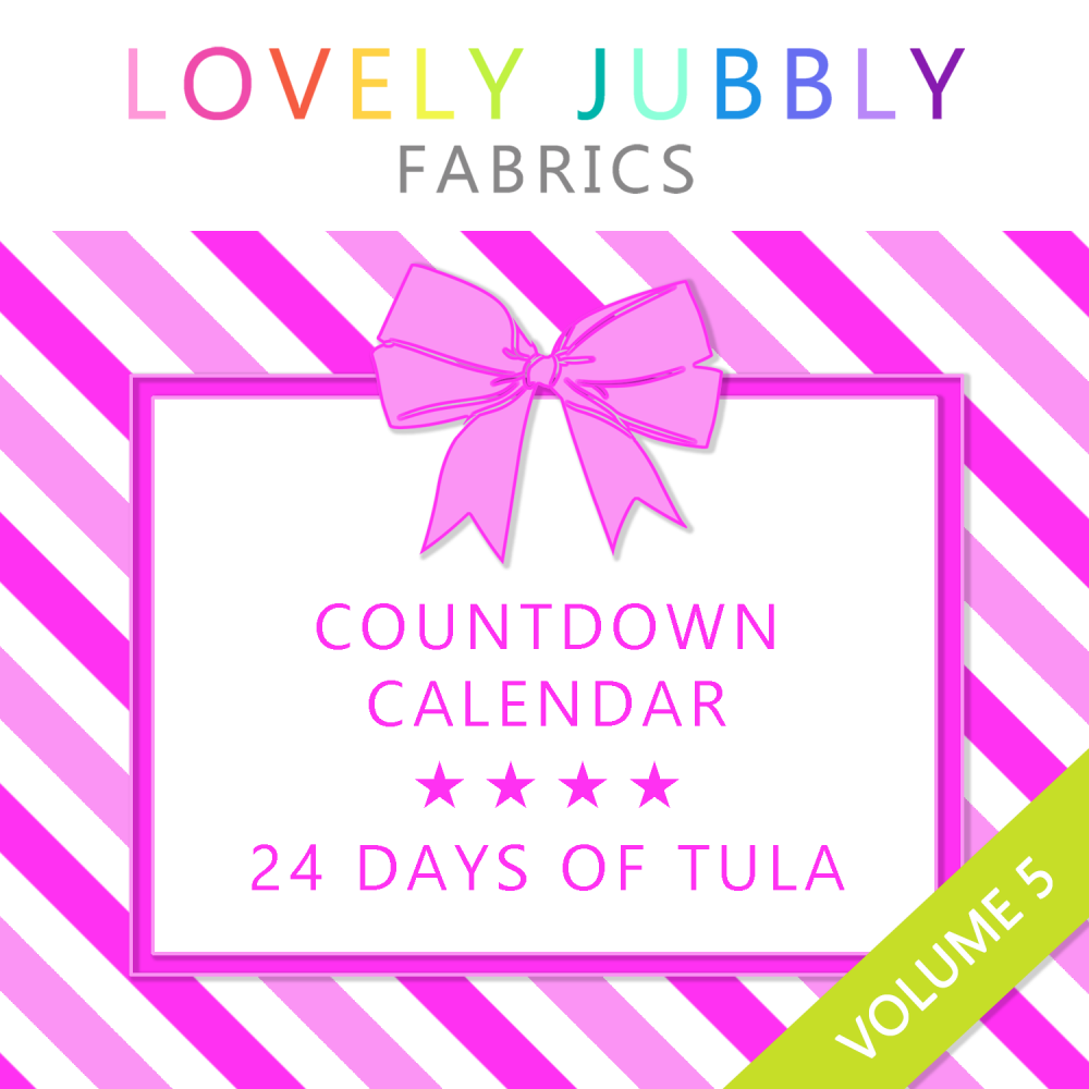 ORDER SEPARATELY - PRE-ORDER SHIPPING END NOVEMBER 2025 Lovely Jubbly Fabrics 24 Days of Tula Pink Countdown Calendar Vol. 5