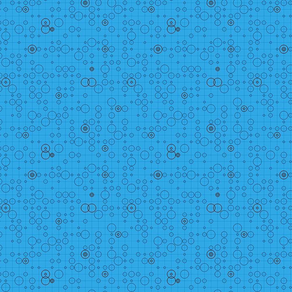 Giucy Giuce 40 Molecules Blue Ranger 1396B Cotton Fabric