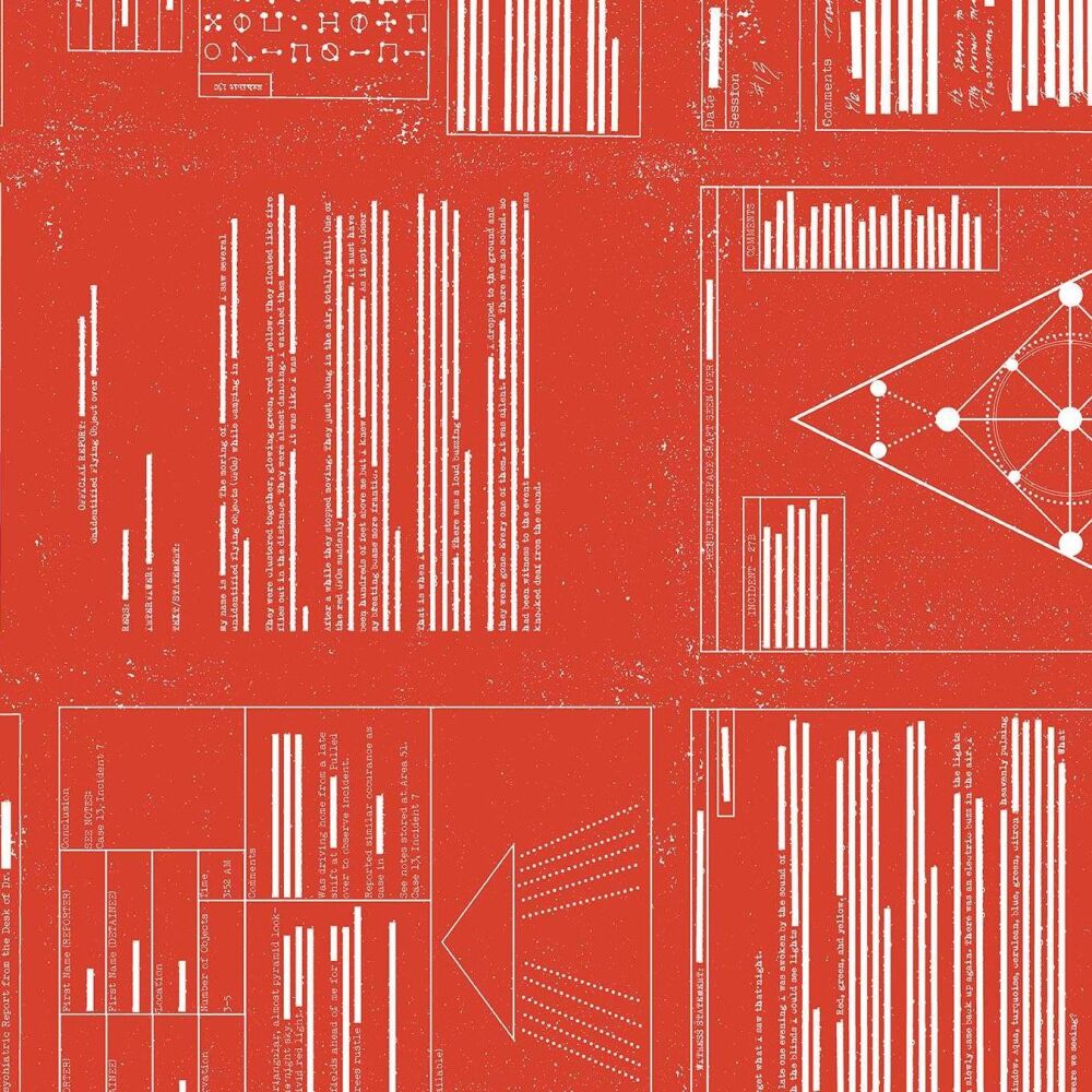 Giucy Giuce 40 Redacted Red Ranger 1411R Cotton Fabric