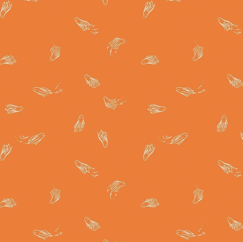Ghostly and Haunted Ghostly Dance Halloween Art Gallery Fabrics Cotton Fabric GHH13133