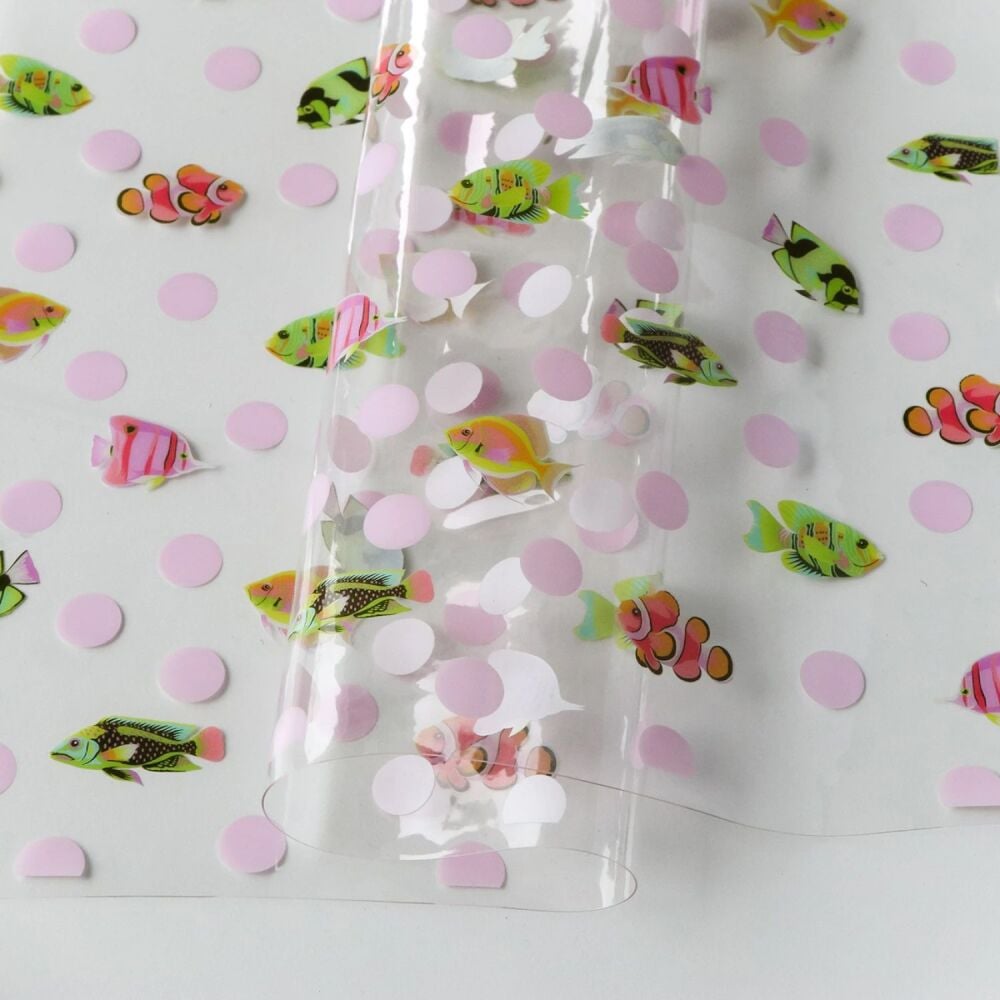 ORDER SEPARATELY - PRE-ORDER FR MAY 2026 - Tula Pink Hardware Sallie Tomato Floral Reef School Crossing Vinyl Precut Half Yard