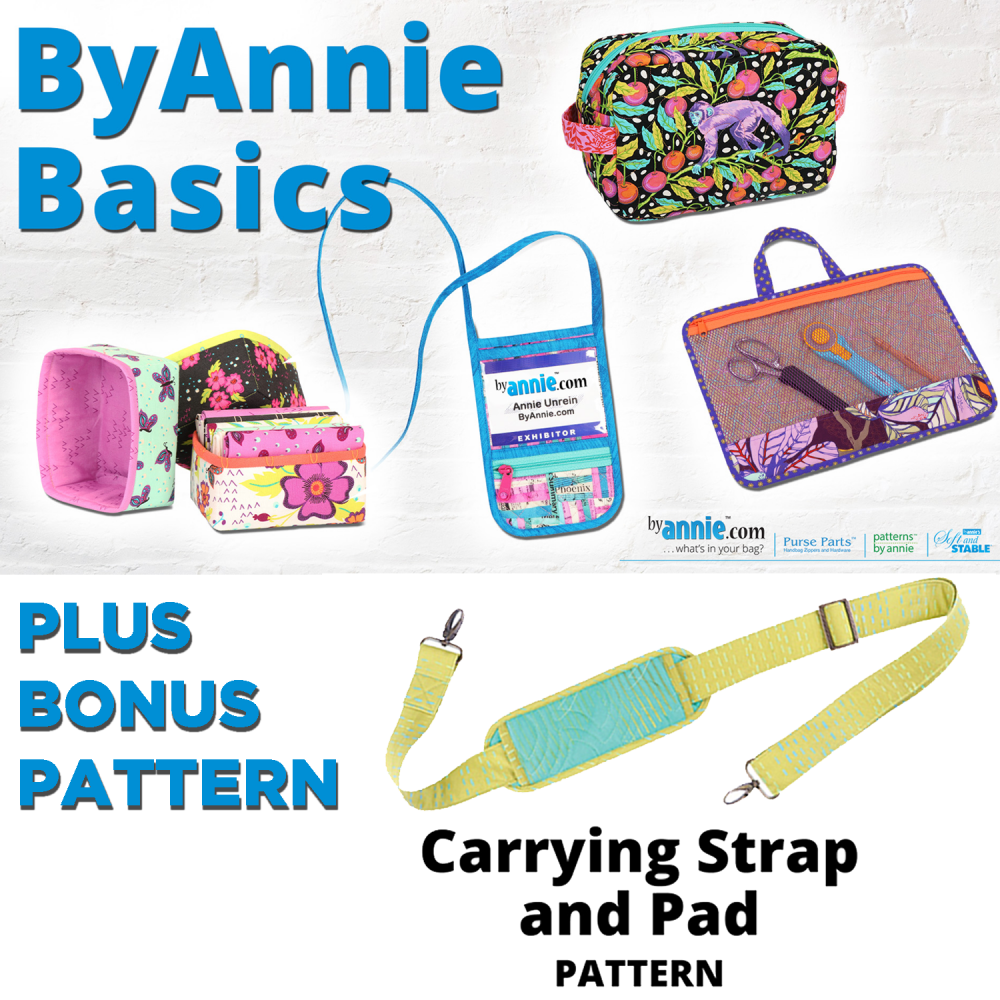 ByAnnie Basics Boot Camp Paper Patterns for Beginner Bag Makers - 5 Patterns