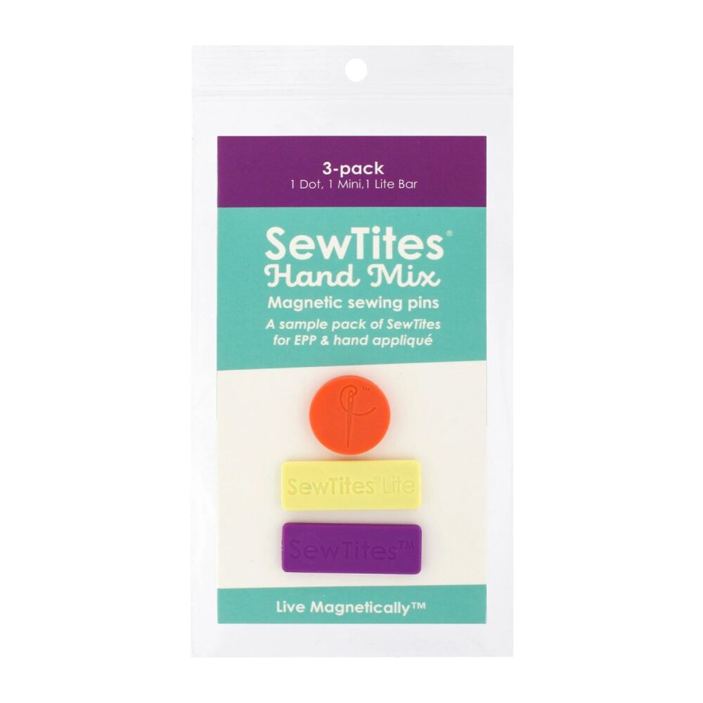 SewTites Hand Mix Magnetic Pins for Sewing - 3 Pack