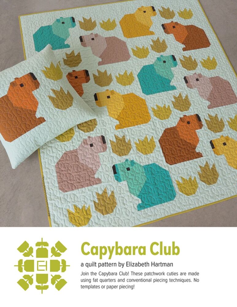 Elizabeth Hartman Capybara Club Quilt Pattern
