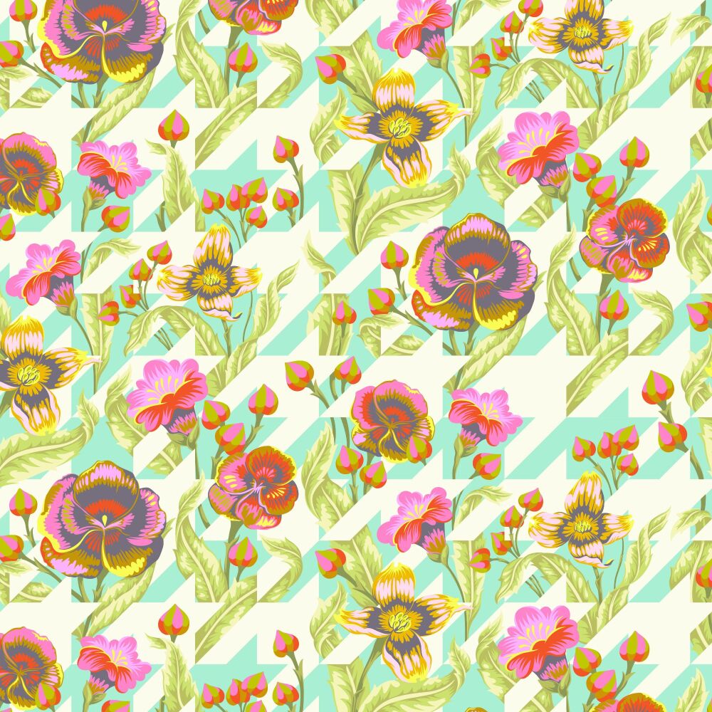 BOLT END 1.5m Tula Pink Untamed Puppy Love Moonbeam Cotton Fabric