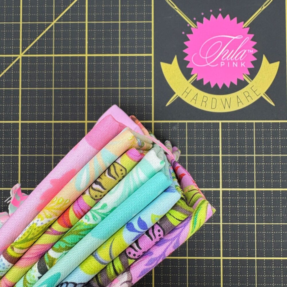 Tula Pink Everglow Neon Full Collection 8 Fat Quarter Bundle - Cut By LJF