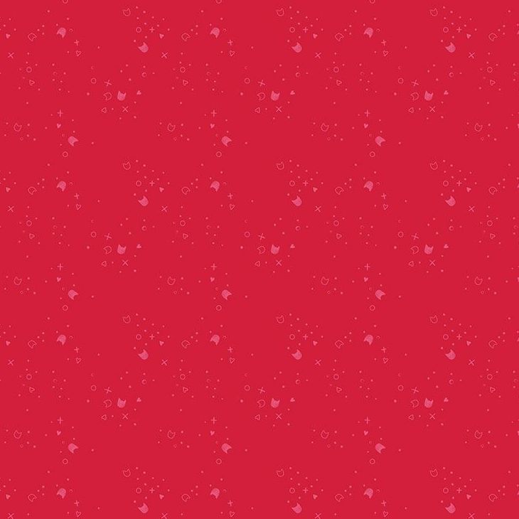 FLAWED DESTASH 13cm Dear Stella Pammie Jane Kitty Litter Watermelon Cotton Fabric