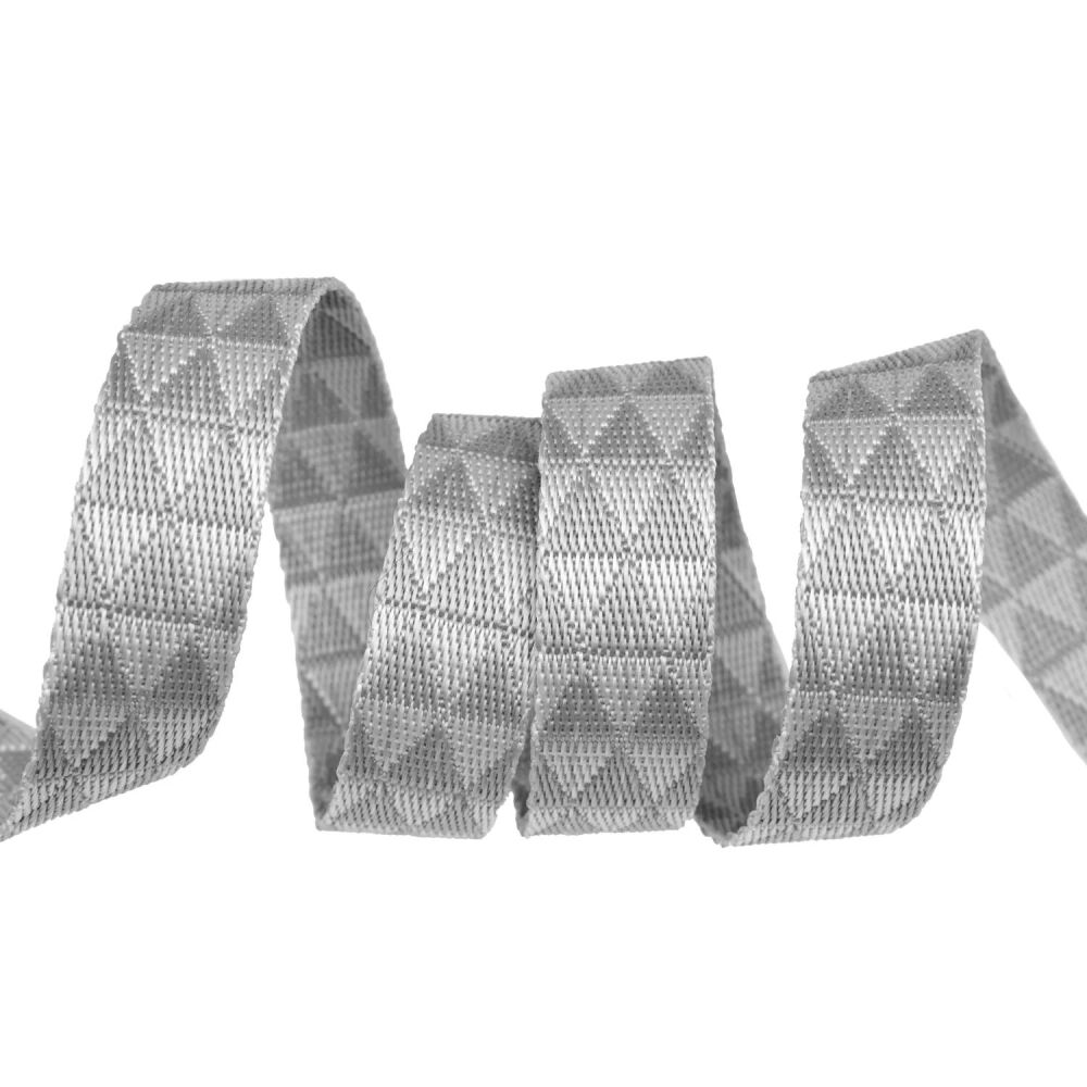 Tula Pink Webbing - Graywork Kinda Shady 1" Whisper - 3 Yard Pack