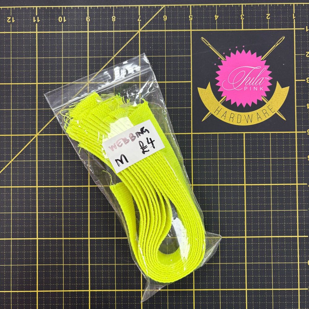 Neon Cotton Webbing Scrap Pack M