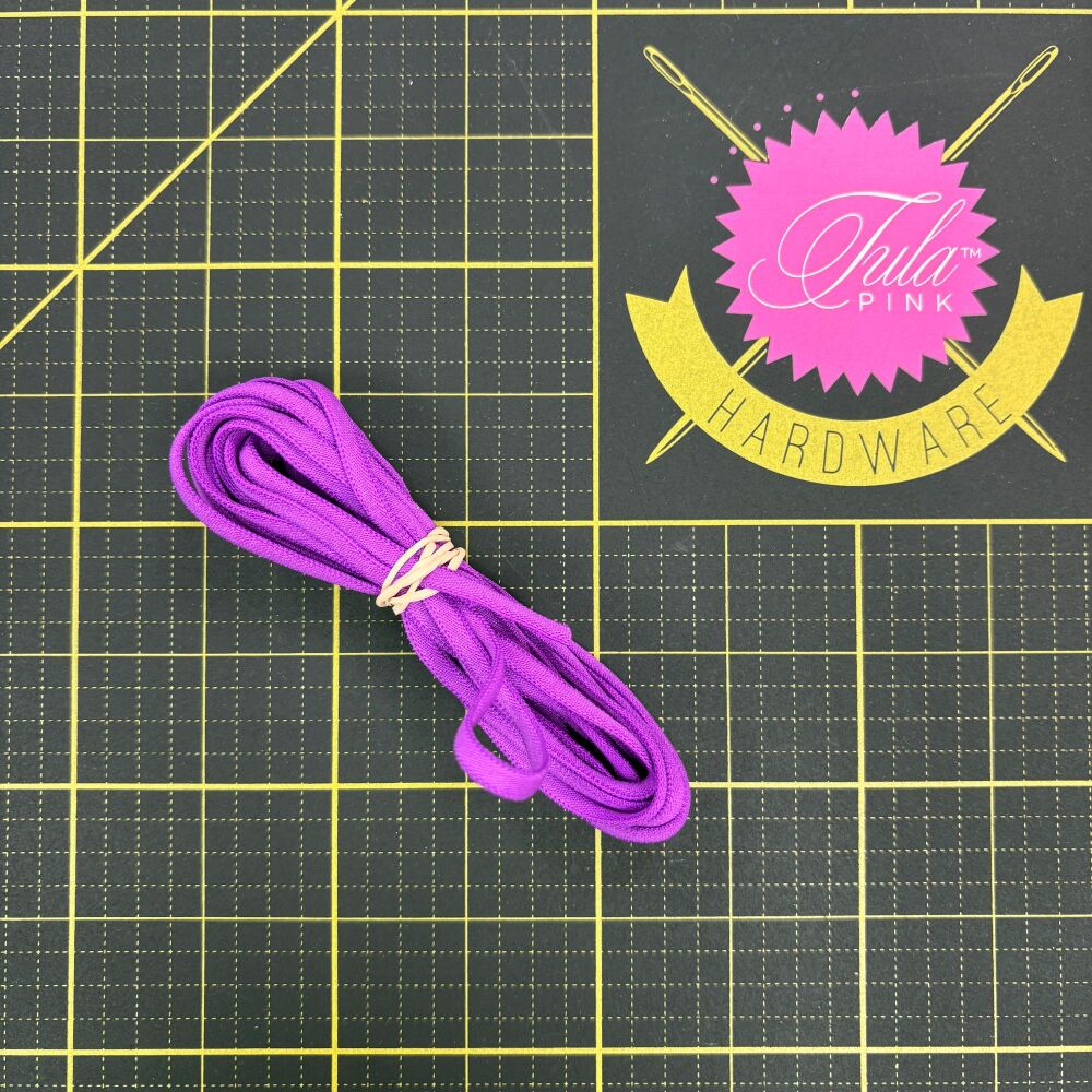 3 metre piece - Narrow Banded Elastic 4mm Nylon Dark Purple