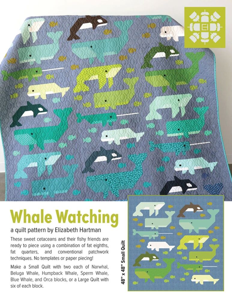 Elizabeth Hartman Whale Watching Quilt Pattern EH087