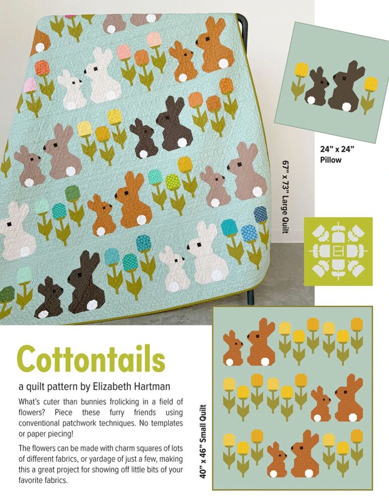 Elizabeth Hartman Cottontails Quilt Pattern EH086