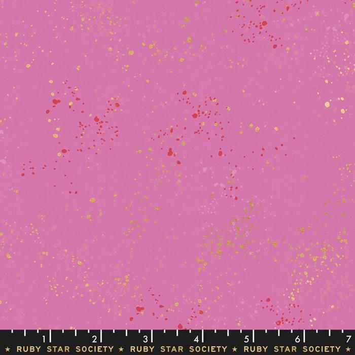 Ruby Star Society Speckled Daisy Metallic Spatter Texture Cotton Fabric RS5027-41M