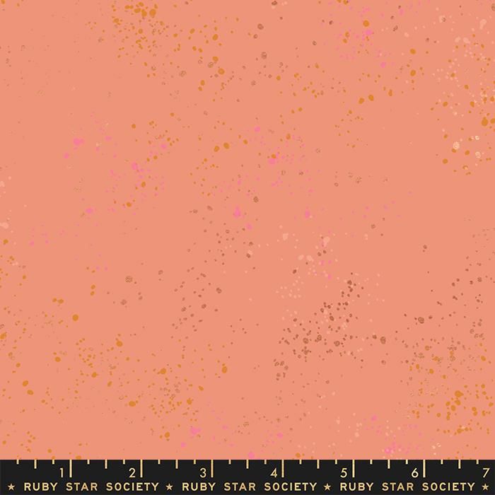 Ruby Star Society Speckled Melon Metallic Spatter Texture Cotton Fabric RS5027-93M