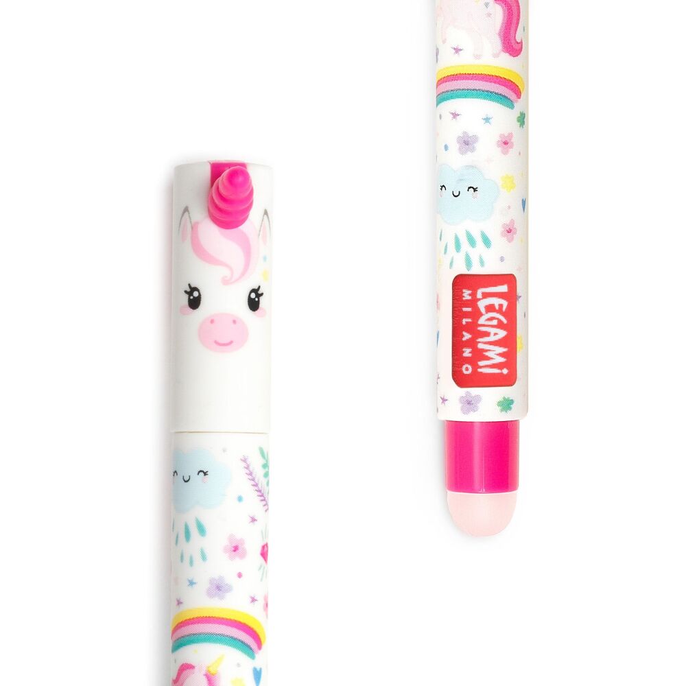 Legami Erasable Pen - Unicorn - Pink Ink