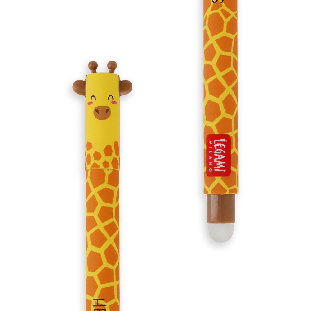 Legami Erasable Pen - Giraffe - Black Ink