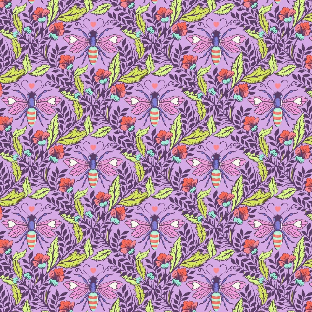 PER METRE - Tula Pink Full Moon Forest II Shake Your Honey Maker Blossom Cotton Fabric