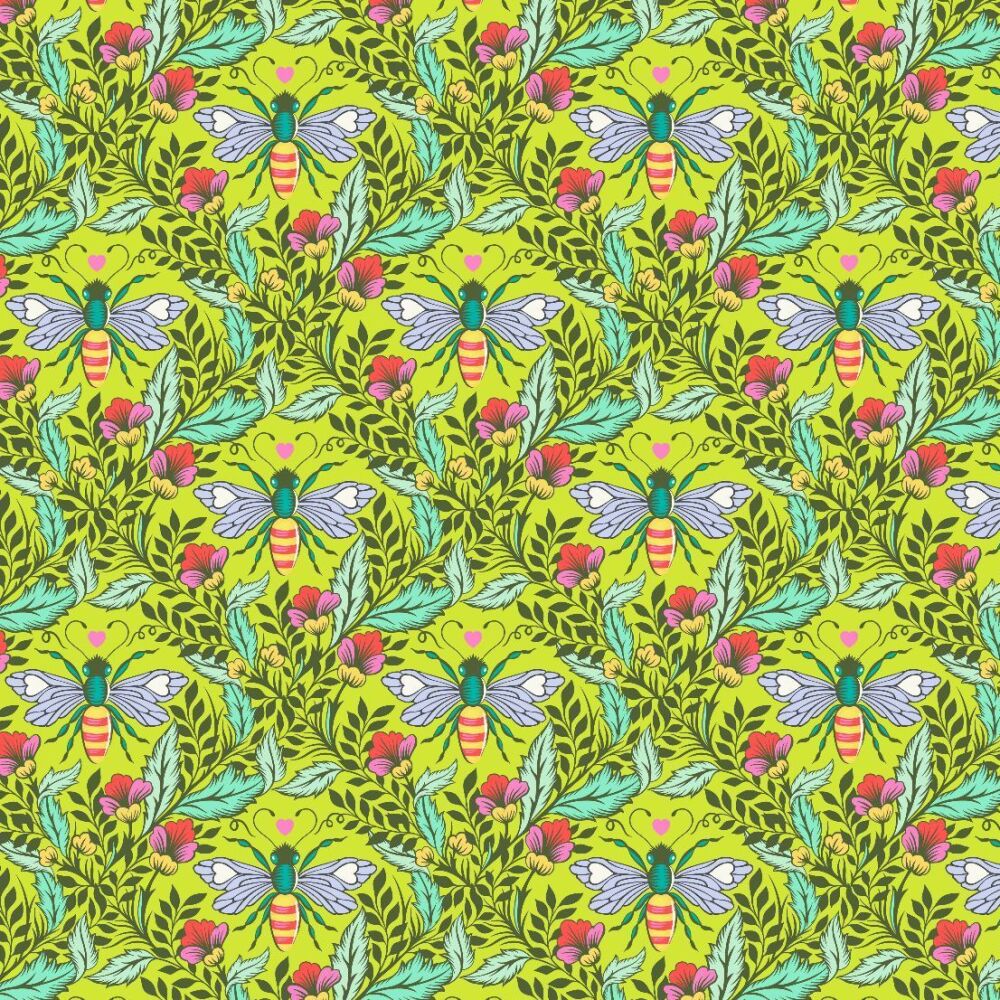 PER METRE - Tula Pink Full Moon Forest II Shake Your Honey Maker Enchanted Cotton Fabric