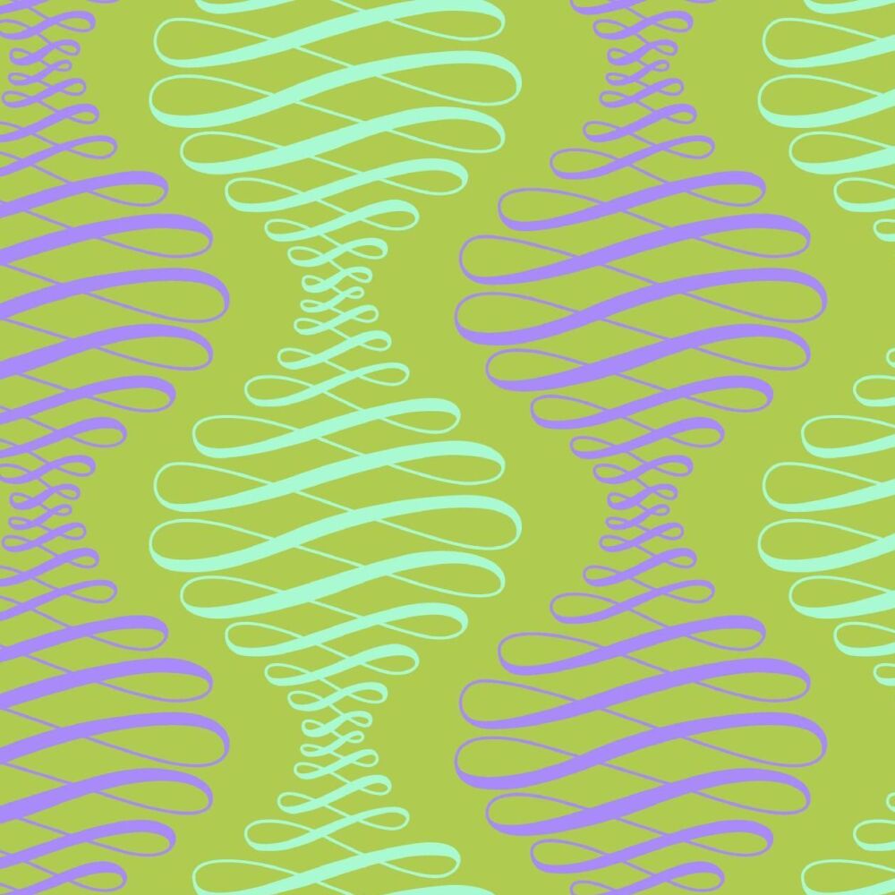 PER METRE - Tula Pink Parisville Deja Vu Spencer Stripe Pistachio Cotton Fabric