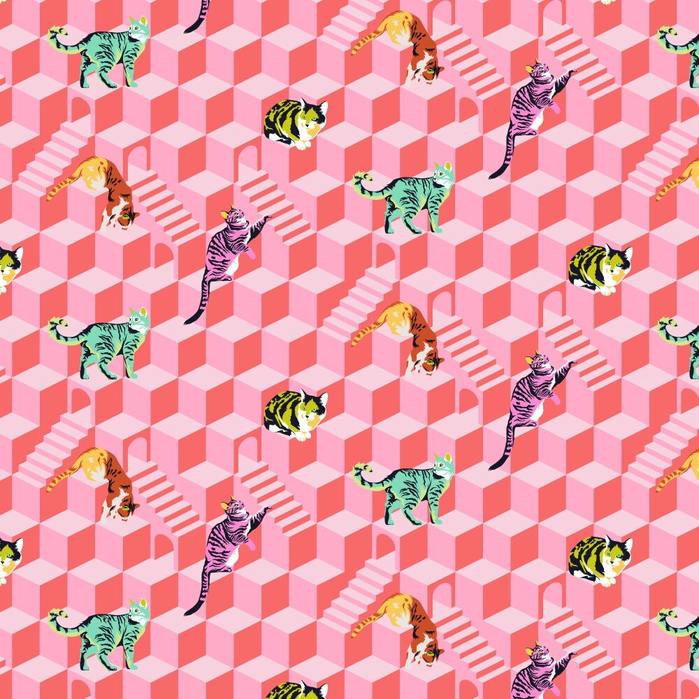 PER METRE - Tula Pink Besties Sitting Pretty Blossom Cotton Fabric