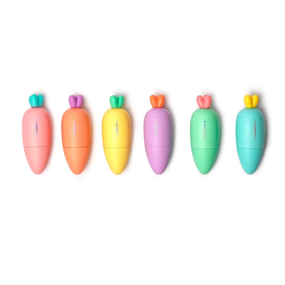 Legami Carrate Team - Set of 6 Mini Highlighters